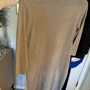 Allison Brittany Gold mini dress small